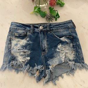 American Eagle High Rise Shortie Shorts Size 4